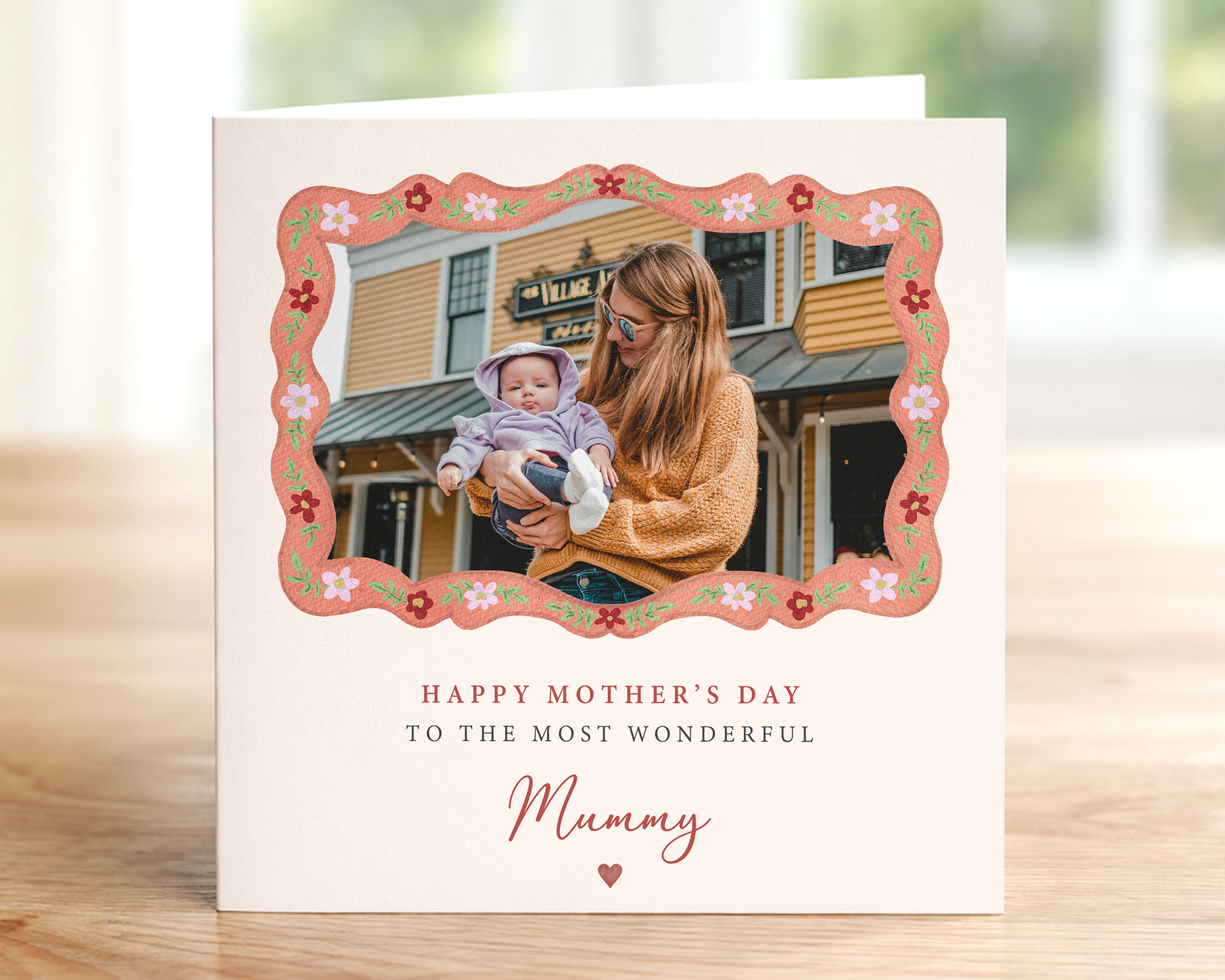 Floral Mother's Day Photo Card