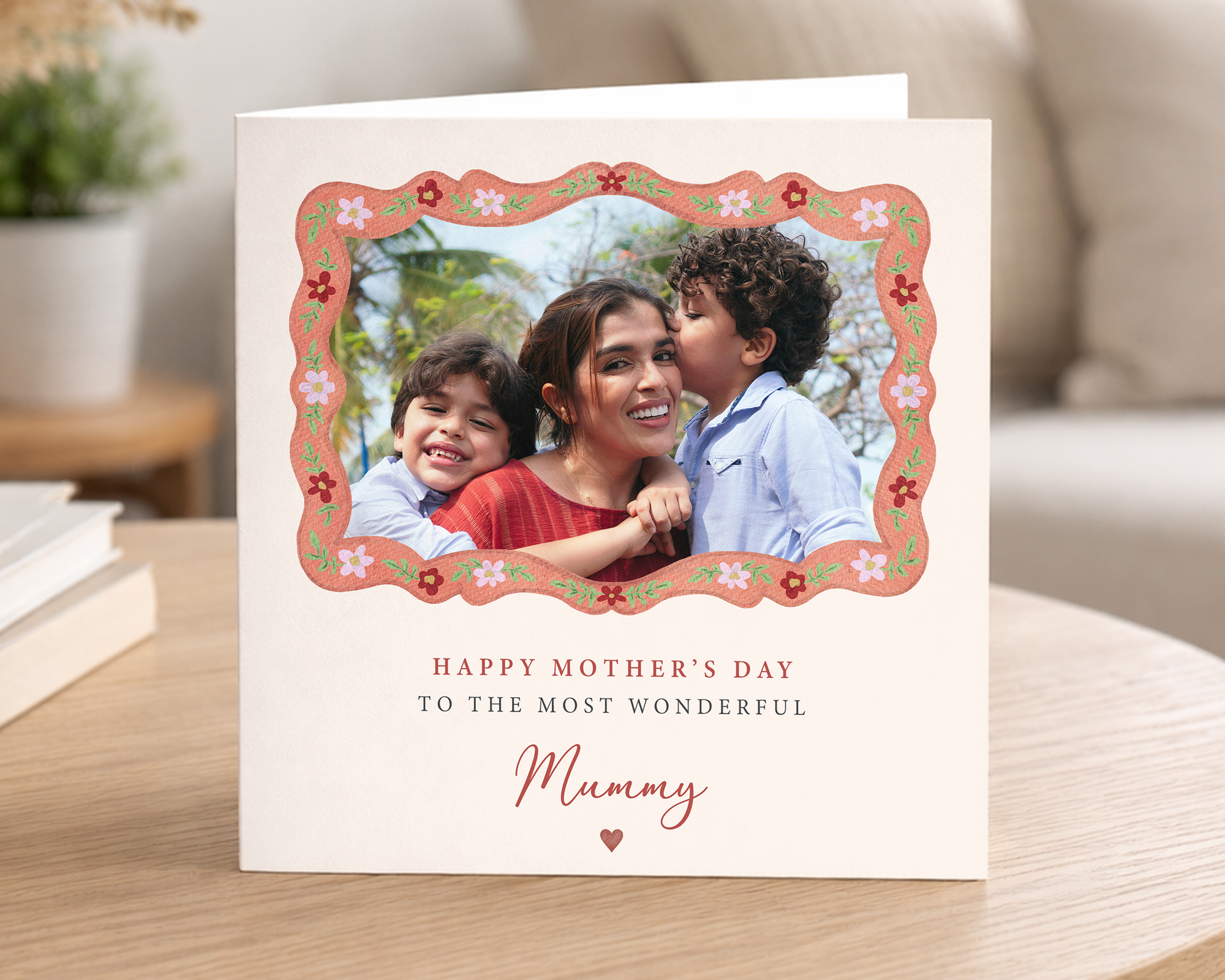 Floral Mother's Day Photo Card